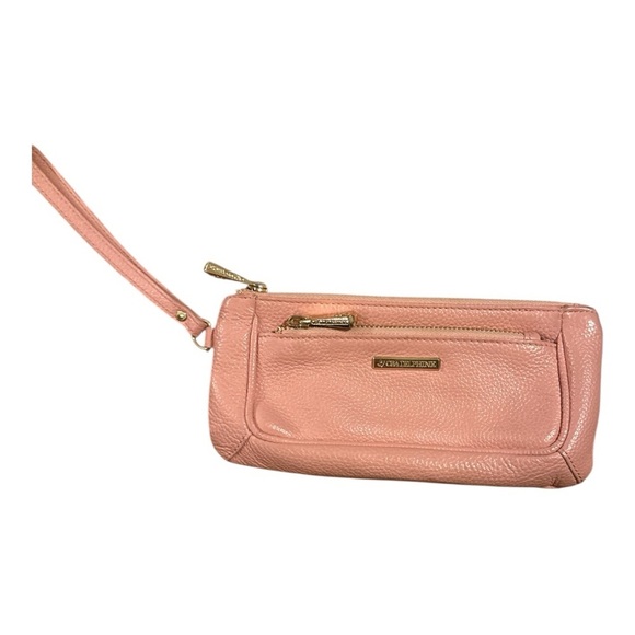 Pink Leather Wristlet - Picture 1 of 3